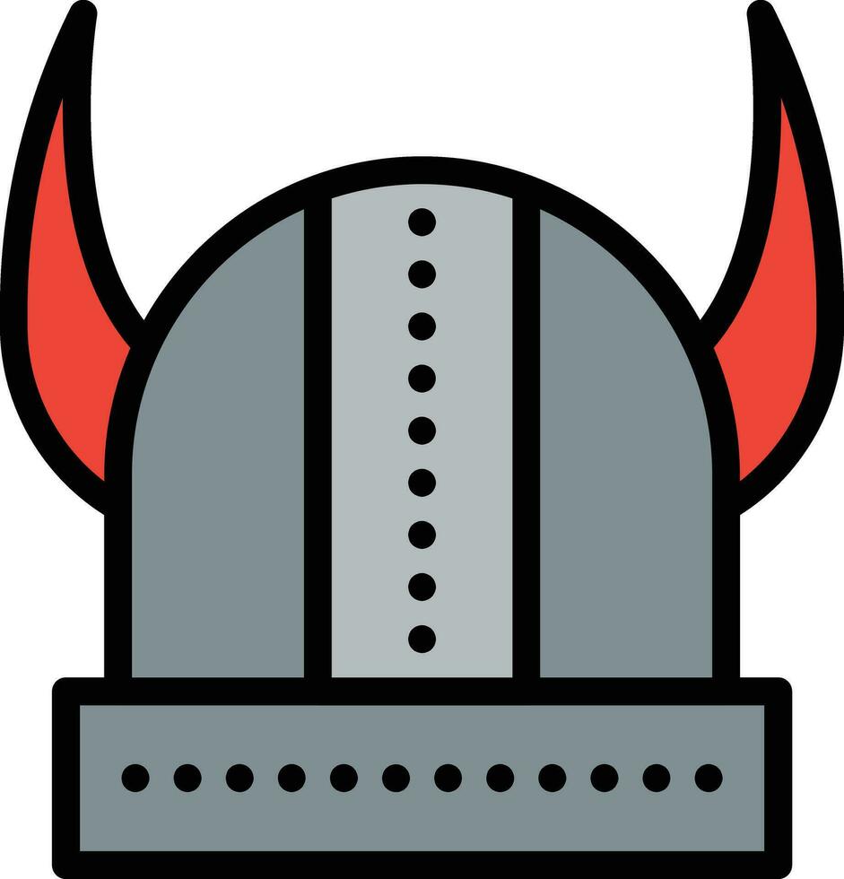 Wikinger Helm Vektor Symbol Design Illustration