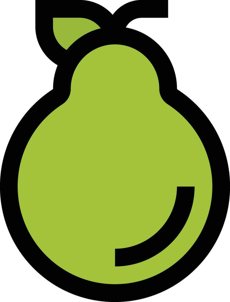 päron vektor ikon design illustration
