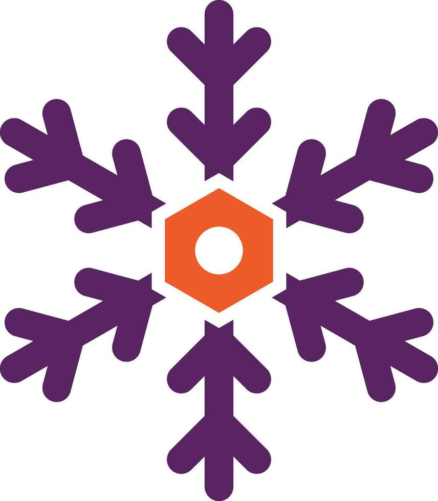 snöflinga vektor ikon design illustration