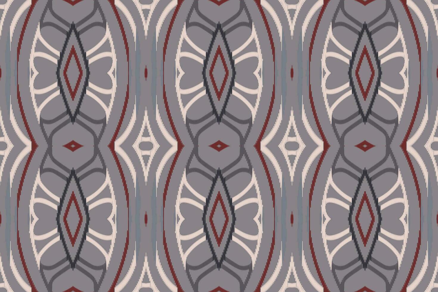 Ikat Blumen- Paisley Stickerei Hintergrund. Ikat Rahmen geometrisch ethnisch orientalisch Muster traditionell.aztekisch Stil abstrakt Vektor illustration.design zum Textur, Stoff, Kleidung, Verpackung, Sarong.