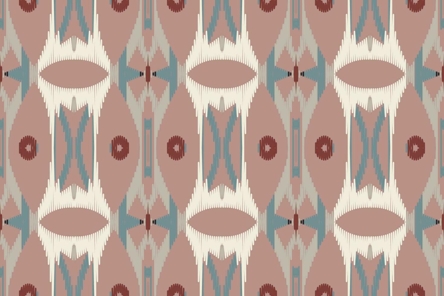 Ikat nahtlos Muster Stickerei Hintergrund. Ikat Muster geometrisch ethnisch orientalisch Muster traditionell.aztekisch Stil abstrakt Vektor Design zum Textur, Stoff, Kleidung, Verpackung, Sarong.