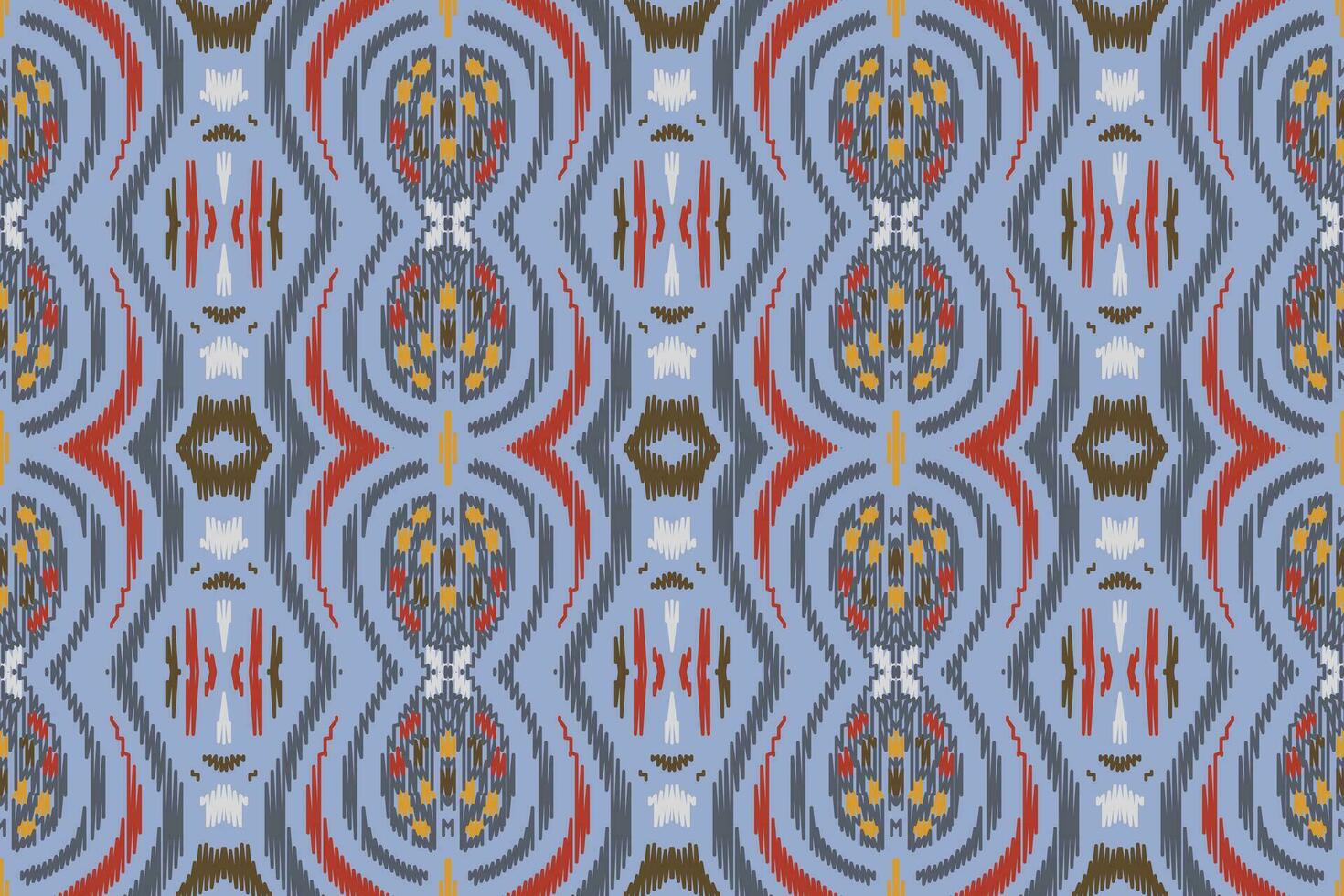 Ikat Damast Paisley Stickerei Hintergrund. Ikat nahtlos geometrisch ethnisch orientalisch Muster traditionell.aztekisch Stil abstrakt Vektor illustration.design Textur, Stoff, Kleidung, Verpackung, Sarong.