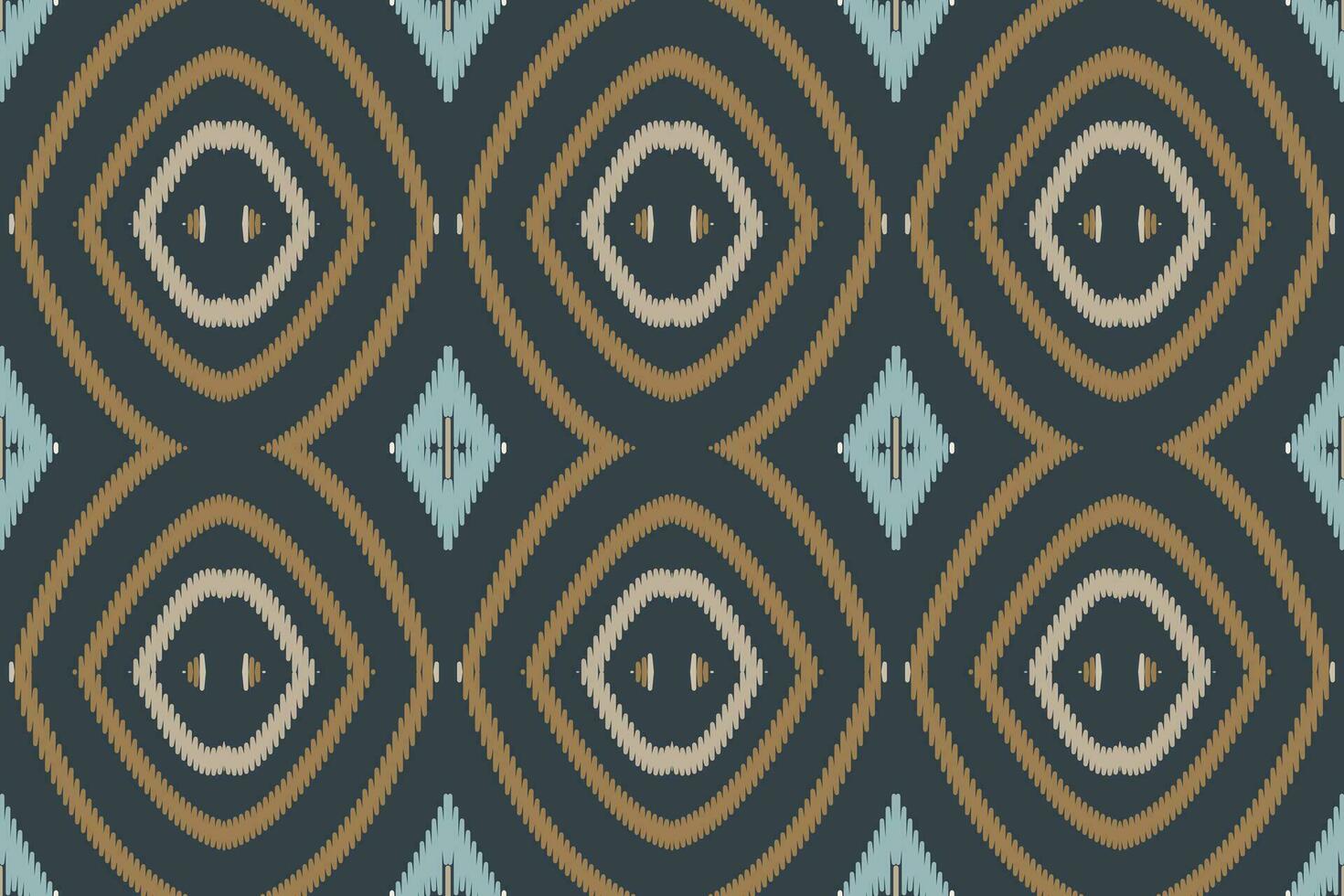 ikat sömlös mönster broderi bakgrund. ikat vektor geometrisk etnisk orientalisk mönster traditionell.aztec stil abstrakt vektor illustration.design för textur, tyg, kläder, inslagning, sarong.