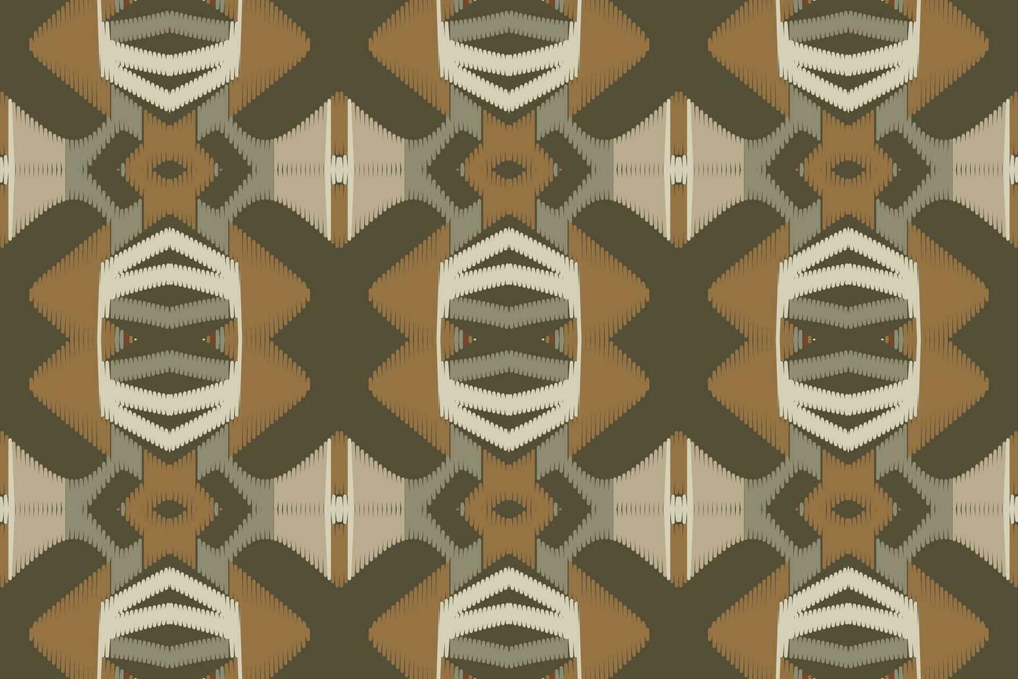 ikat tyg paisley broderi bakgrund. ikat grafik geometrisk etnisk orientalisk mönster traditionell. ikat aztec stil abstrakt design för skriva ut textur, tyg, saree, sari, matta. vektor