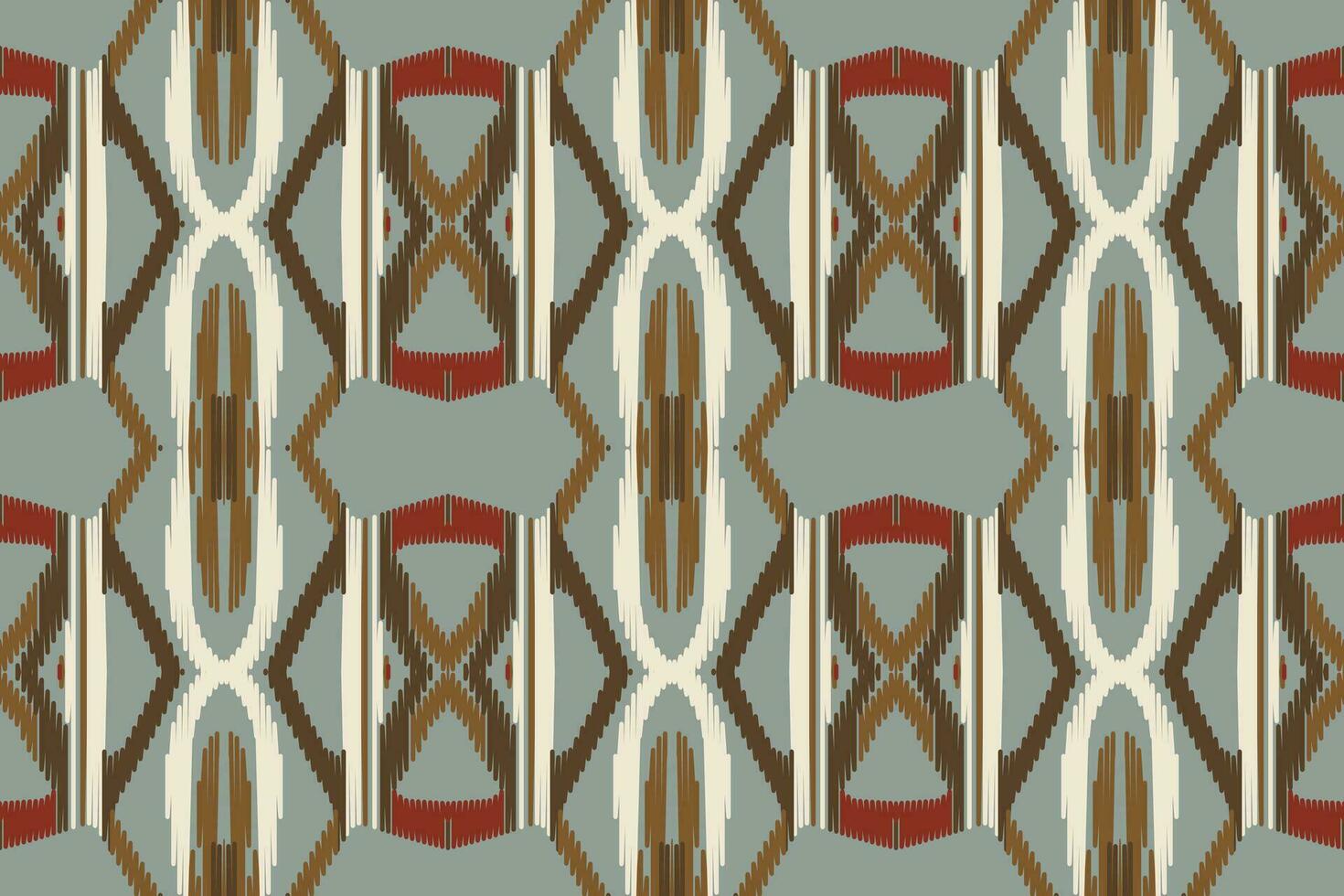 ikat paisley mönster broderi bakgrund. ikat vektor geometrisk etnisk orientalisk mönster traditionell.aztec stil abstrakt vektor illustration.design för textur, tyg, kläder, inslagning, sarong.