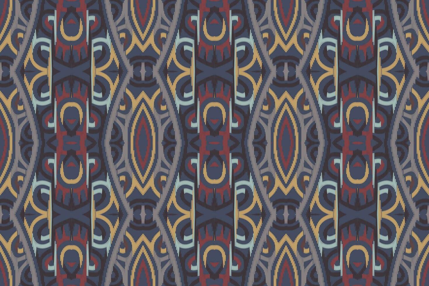 Ikat Damast Paisley Stickerei Hintergrund. Ikat Streifen geometrisch ethnisch orientalisch Muster traditionell.aztekisch Stil abstrakt Vektor illustration.design zum Textur, Stoff, Kleidung, Verpackung, Sarong.