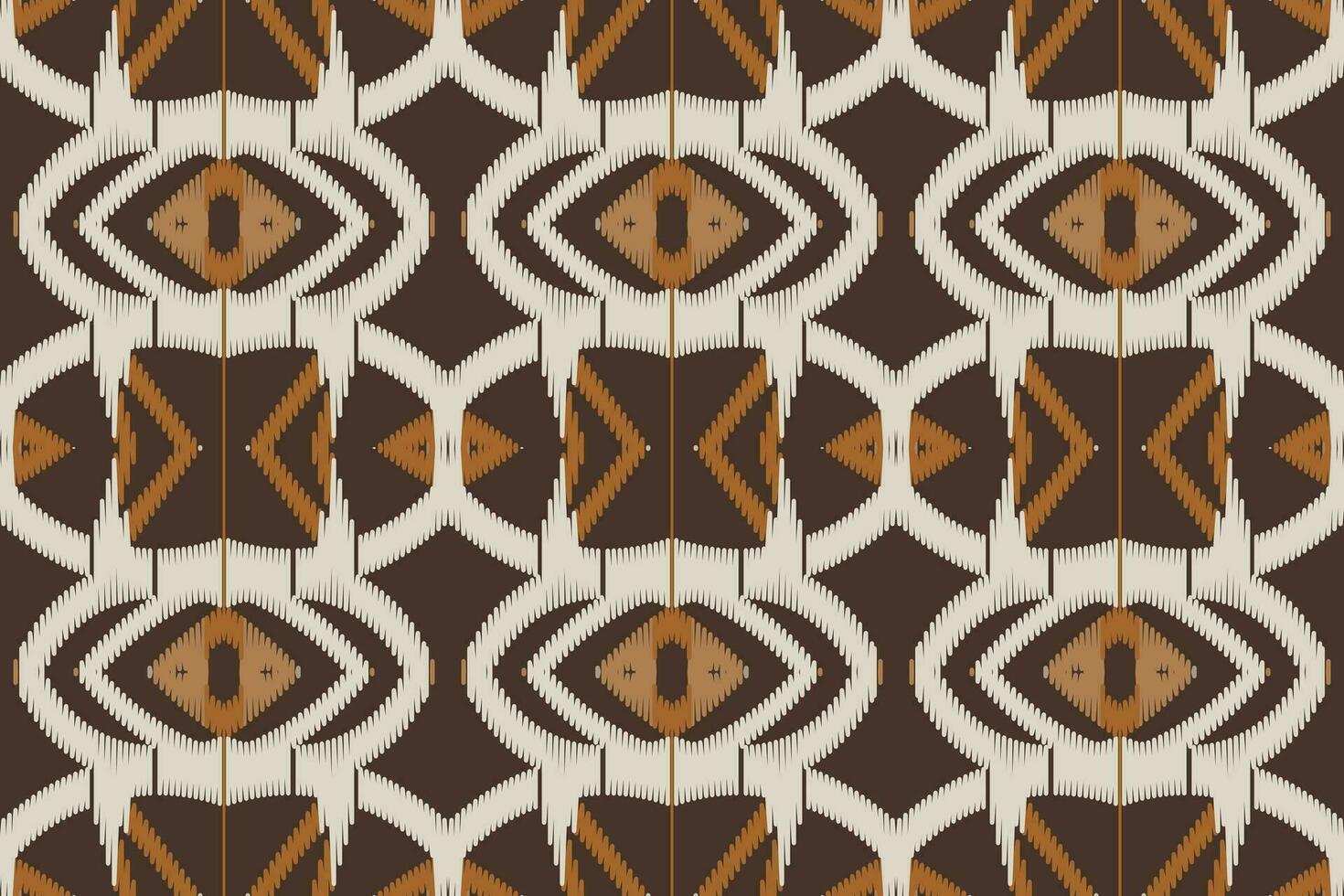 motiv ikat sömlös mönster broderi bakgrund. ikat ram geometrisk etnisk orientalisk mönster traditionell. ikat aztec stil abstrakt design för skriva ut textur, tyg, saree, sari, matta. vektor
