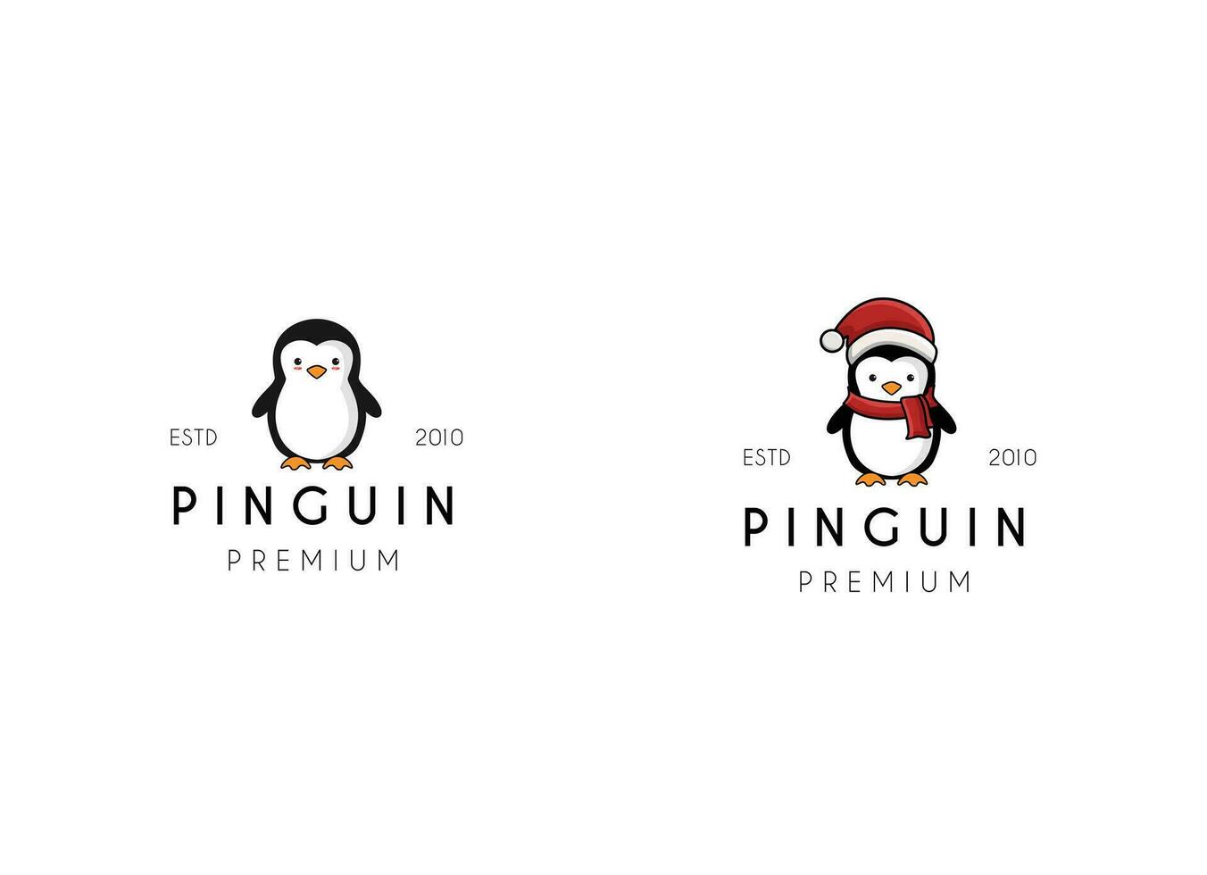 pinguin vektor illustration. kreativ djur- logotyp inspiration. kan vara Begagnade som symboler, varumärke identitet, ikoner, eller andra.