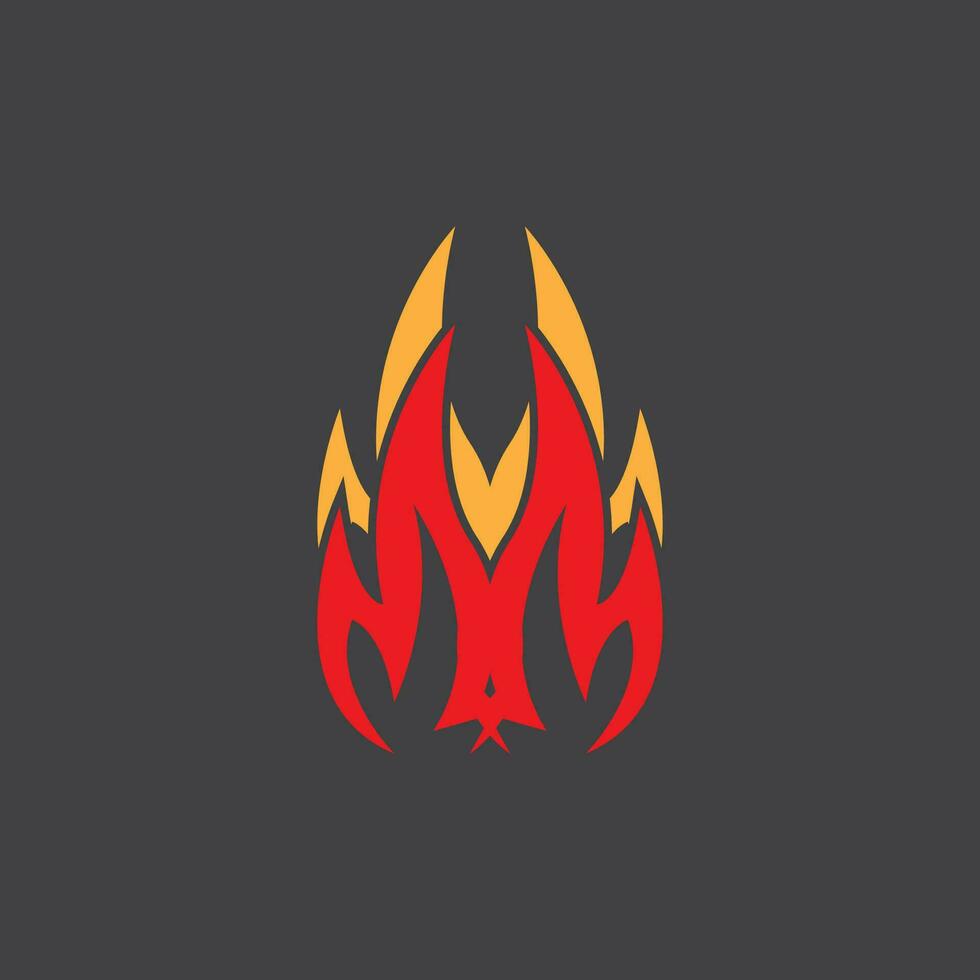 Feuer Flamme Logo Vektor Vorlage Illustration