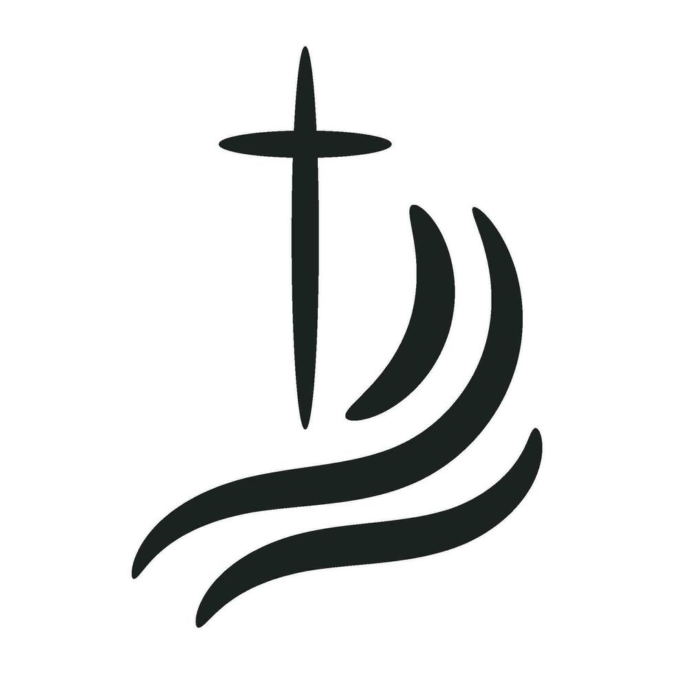 kristen konst för skriva ut eller använda sig av som tatuering design vektor