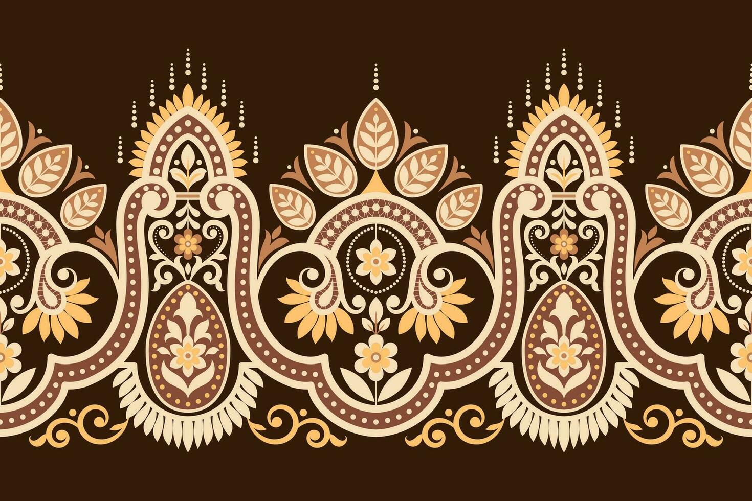 Blumen- nahtlos Hintergrund geometrisch ethnisch orientalisch Ikat nahtlos Muster traditionell Design zum hintergrund,teppich,tapete,kleidung,verpackung,batik,stoff,vektor Illustration Stickerei Stil. vektor