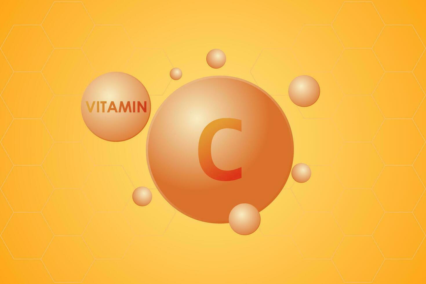 fallen Wasser Vitamin c orange. Schönheit Behandlung Ernährung Haut Pflege Design. medizinisch und wissenschaftlich Konzepte. Vektor Illustration.