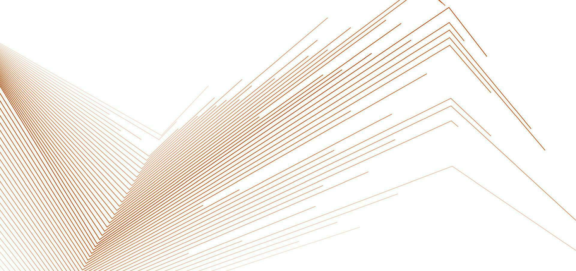 Orange minimal Linien abstrakt futuristisch Technik Hintergrund vektor