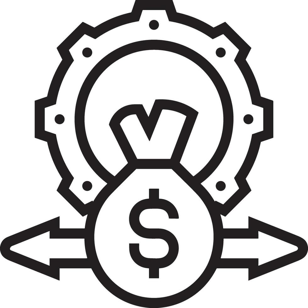 Geld Austausch Zahlung Symbol Symbol Vektor Bild. Illustration von das Dollar Währung Münze Grafik Design Bild