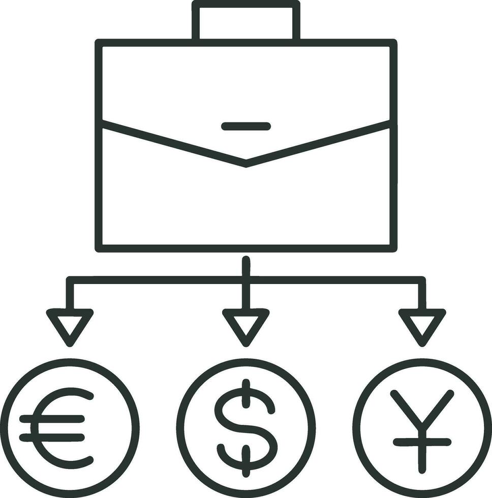 pengar utbyta betalning ikon symbol vektor bild. illustration av de dollar valuta mynt grafisk design bild