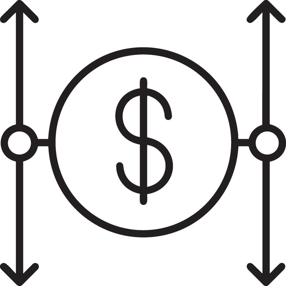 pengar utbyta betalning ikon symbol vektor bild. illustration av de dollar valuta mynt grafisk design bild