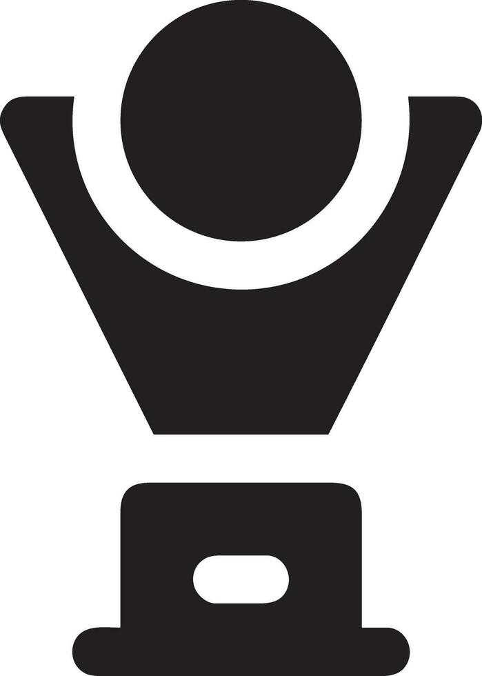 Gewinner Erfolg Symbol Symbol Bild Vektor. Illustration von Belohnung Champion Sieg Meisterschaft bege Bild Design vektor