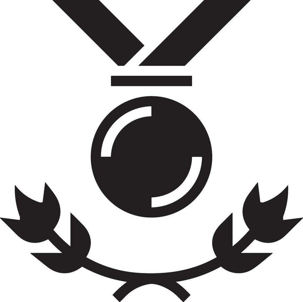 Gewinner Erfolg Symbol Symbol Bild Vektor. Illustration von Belohnung Champion Sieg Meisterschaft bege Bild Design vektor