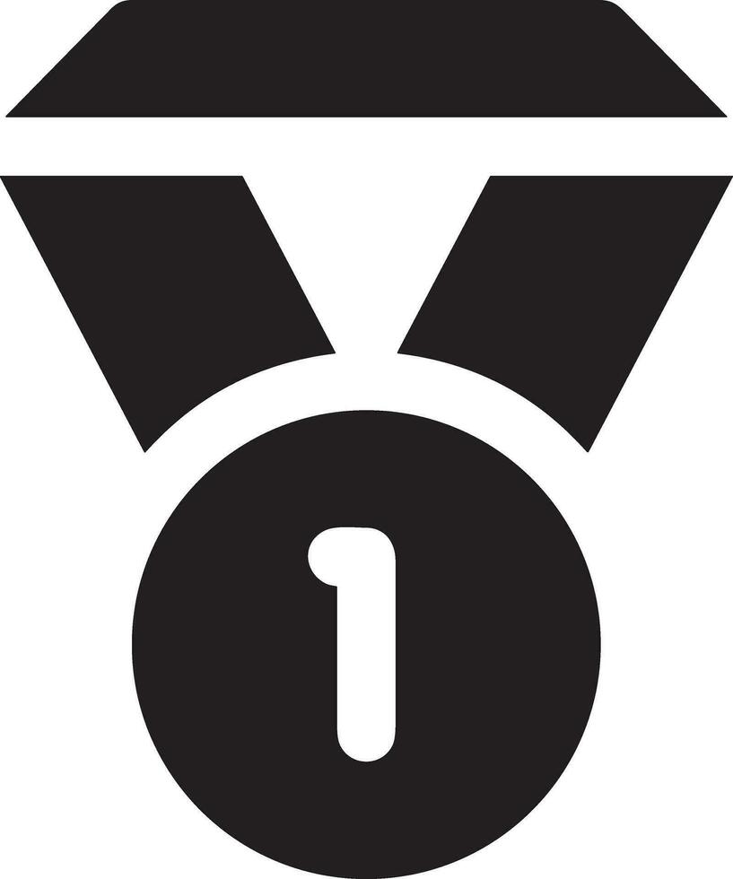 Gewinner Erfolg Symbol Symbol Bild Vektor. Illustration von Belohnung Champion Sieg Meisterschaft bege Bild Design vektor