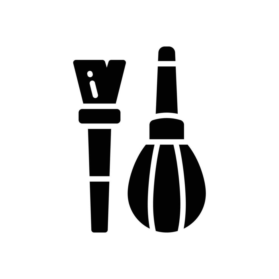 Reinigung Kamera Glyphe Symbol. Vektor Symbol zum Ihre Webseite, Handy, Mobiltelefon, Präsentation, und Logo Design.