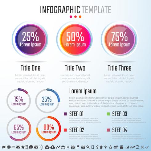 Infografiken-Designvorlage vektor