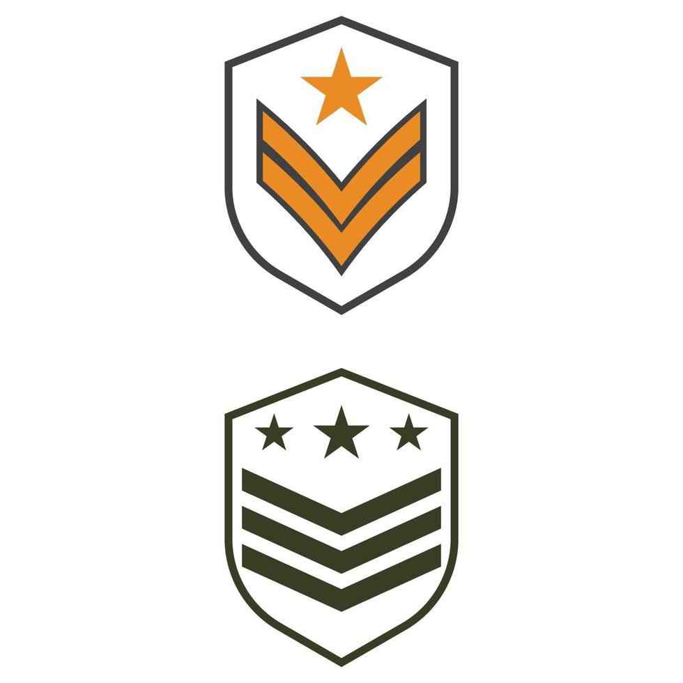 Militärsymbol Vektor Illustration Design Logo Vorlage