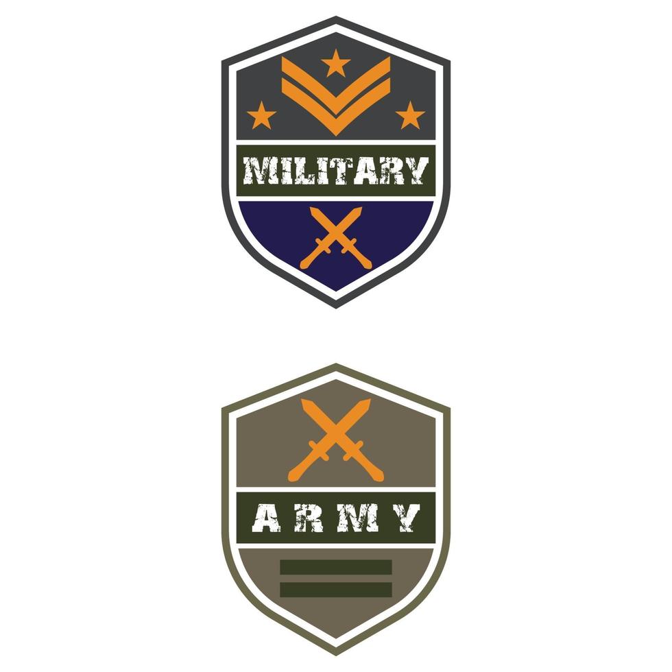 militär ikon vektor illustration design logotyp mall