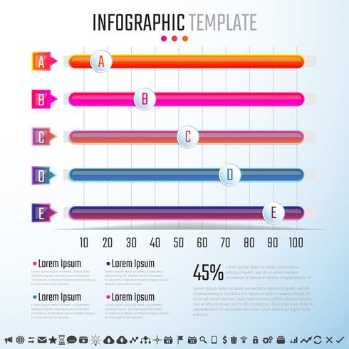 Infografiken-Designvorlage vektor