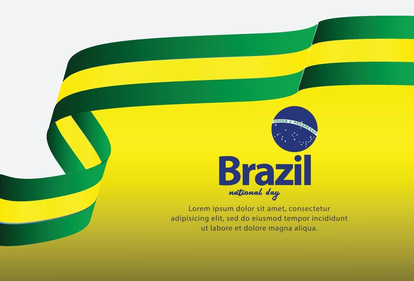 brasilianska självständighetsdagen. frihetsdagen. vektor illustration