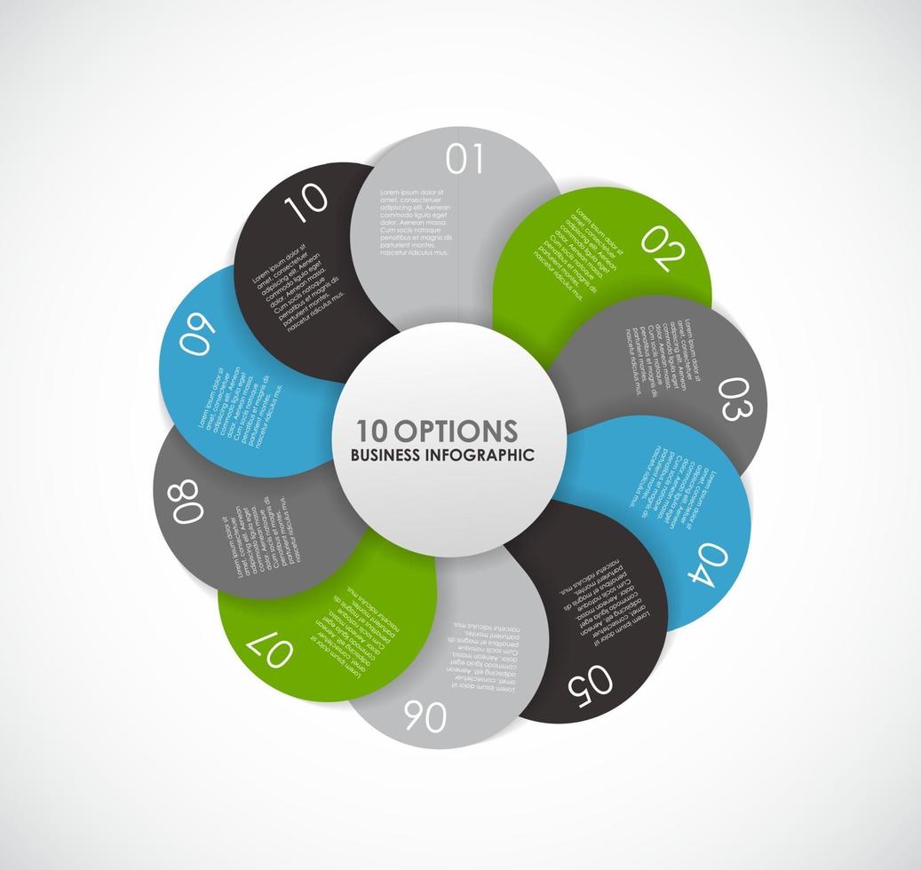 infografiska mallar för affärsvektorillustration. vektor