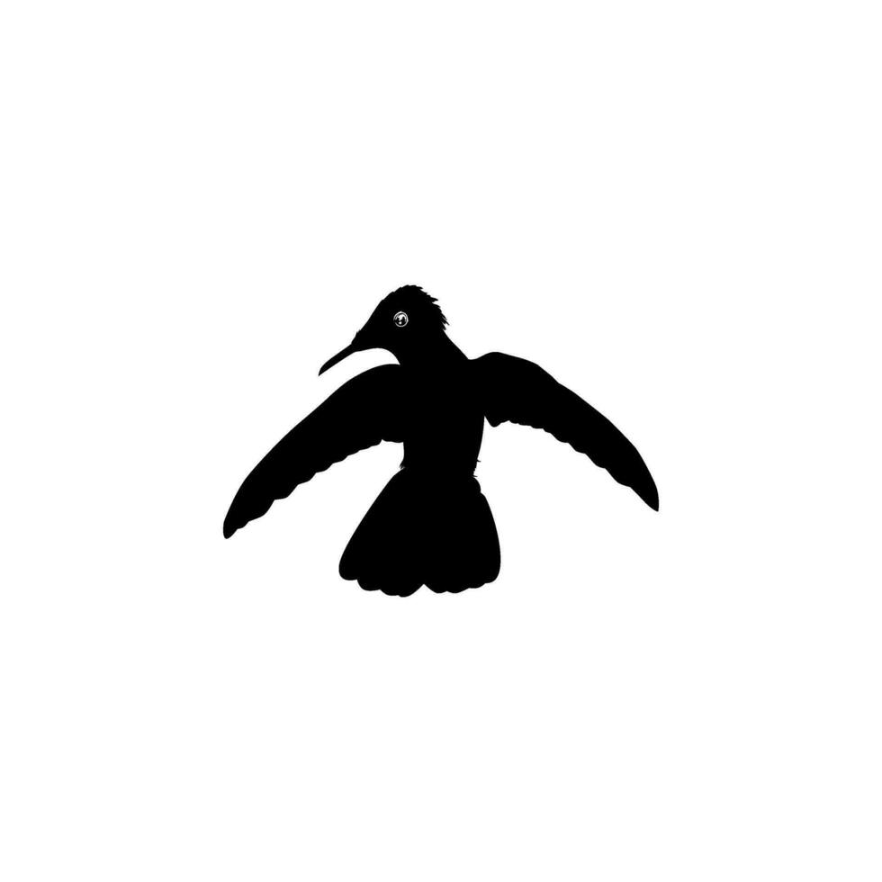 fliegend Kolibri Silhouette, können verwenden Kunst Illustration, Webseite, Logo Gramm, Piktogramm oder Grafik Design Element. Vektor Illustration