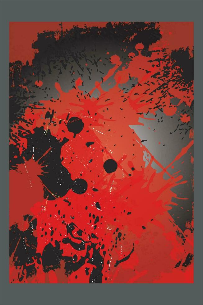 röd stänk över svart och vit lutning grunge textur bakgrund. sport stil vektor illustration