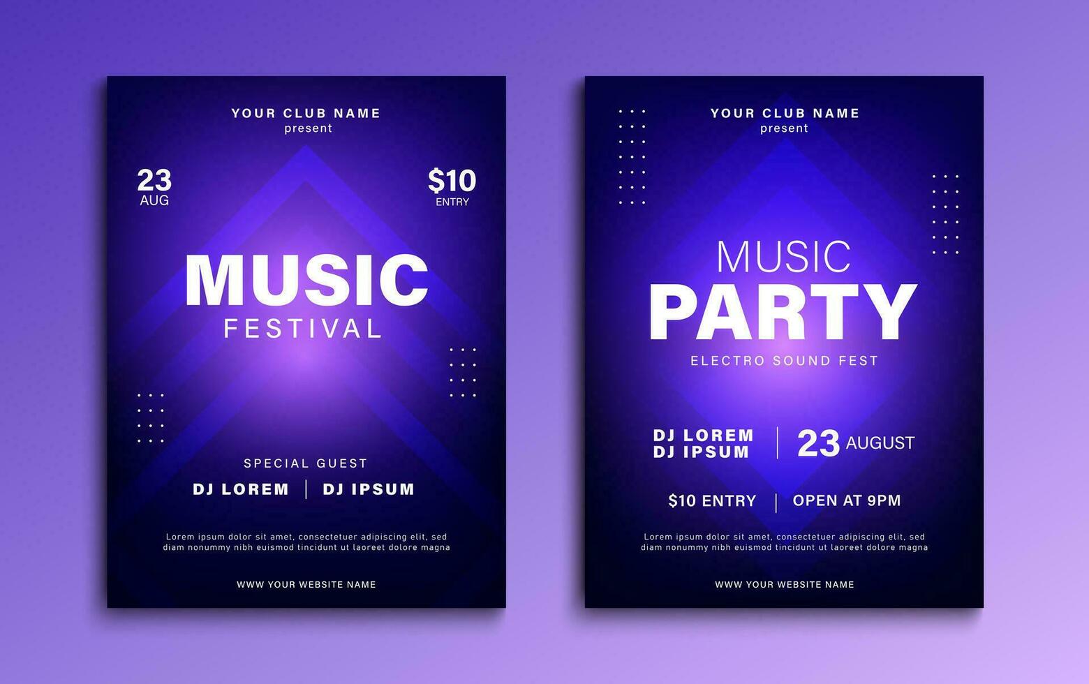 Musik- Poster. Party Einladung, Musik- Festival, Veranstaltung Flyer Vorlage. Vektor Illustration