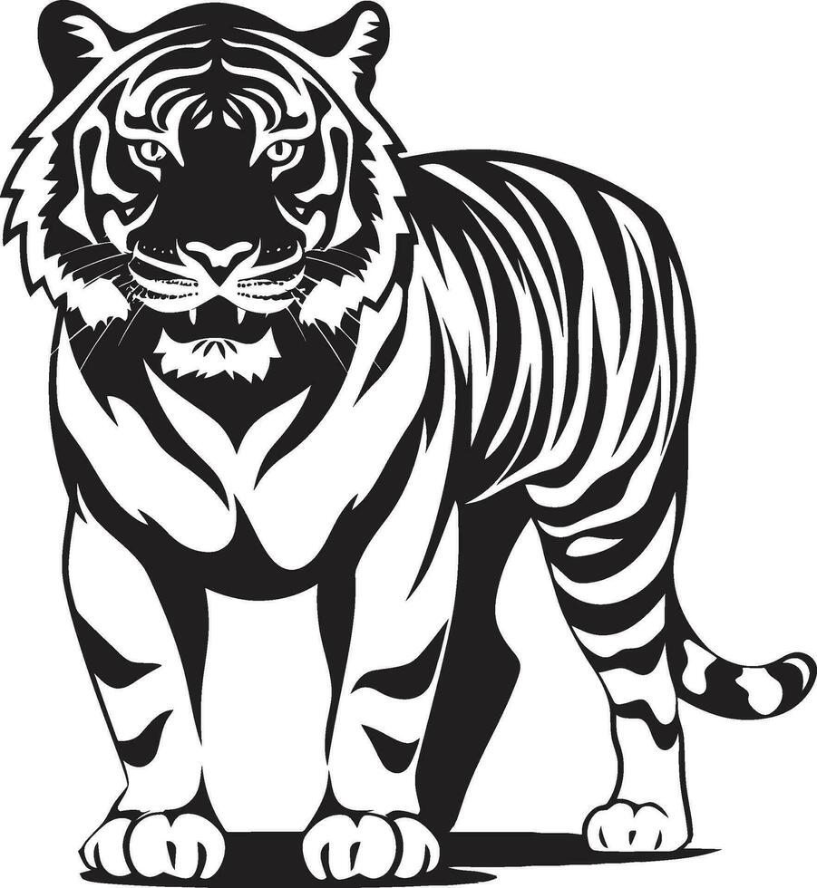 stam- tiger vektor konst kulturell uttryck vektor tiger abstrakt konstnärlig undra