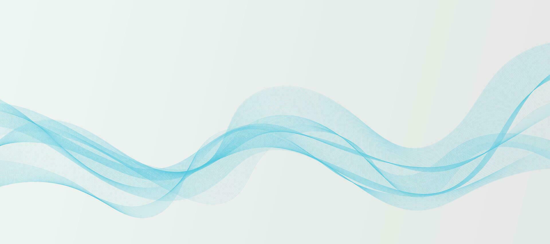 abstrakt Hintergrund mit Blau Wellen vektor