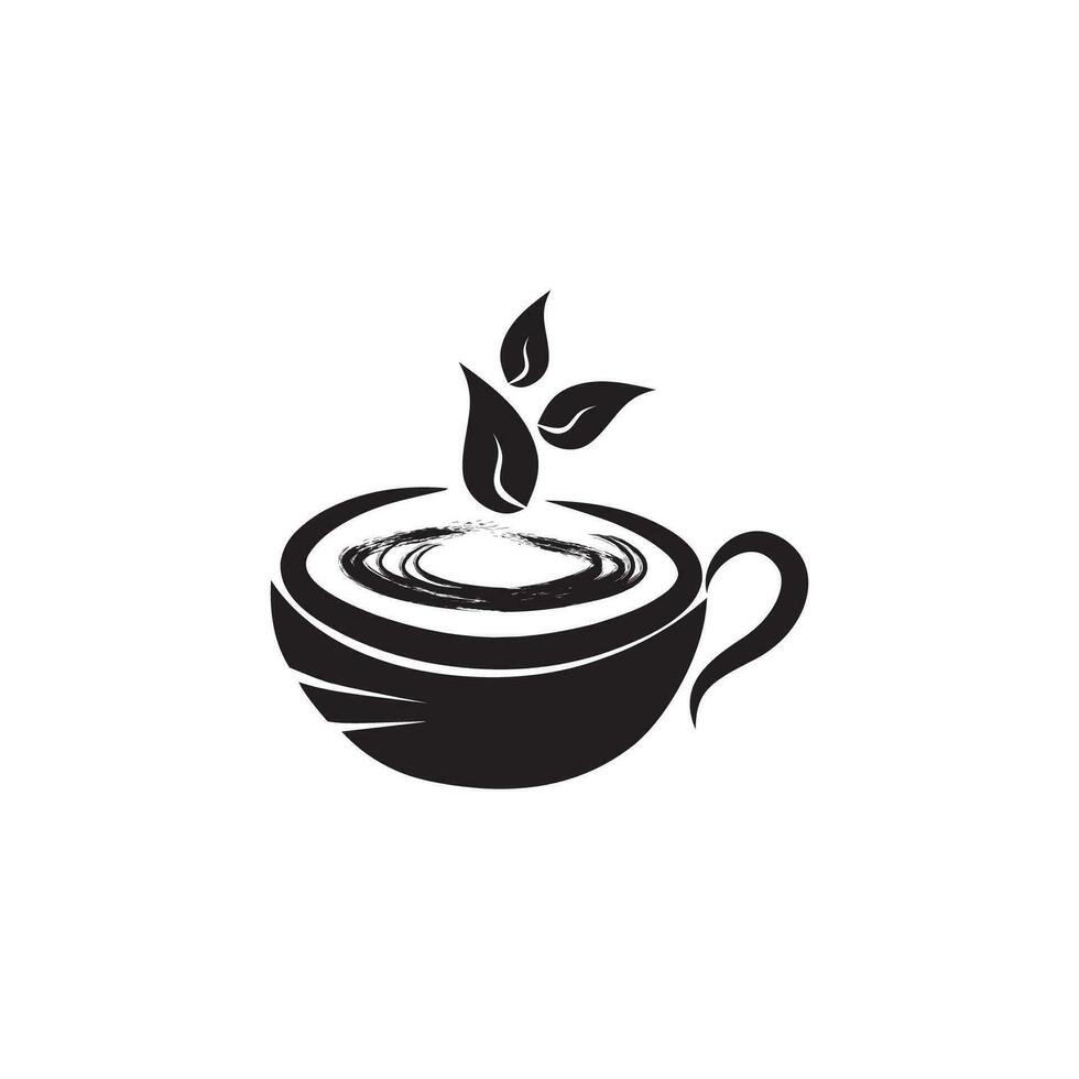 Vektor Illustration von Kopf Zeichnung von ein Tasse von Kaffee