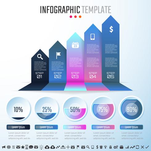 Infografiken-Designvorlage vektor