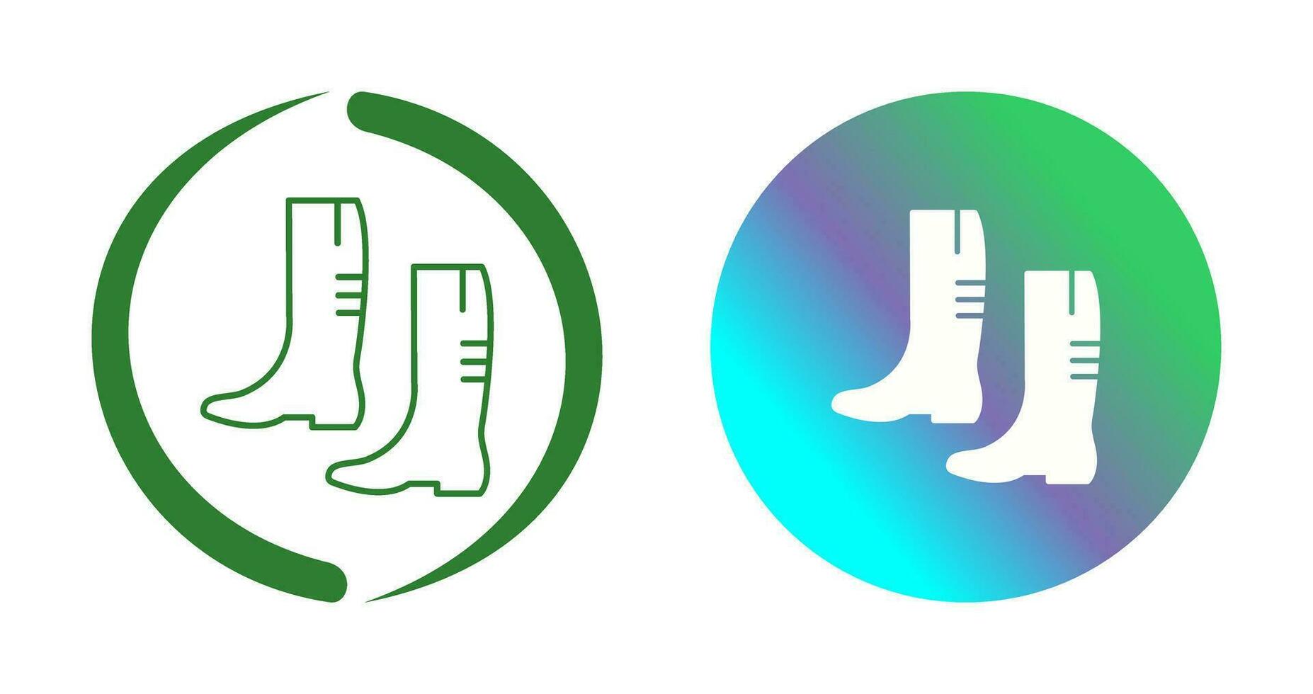 Vektorsymbol für Gartenstiefel vektor