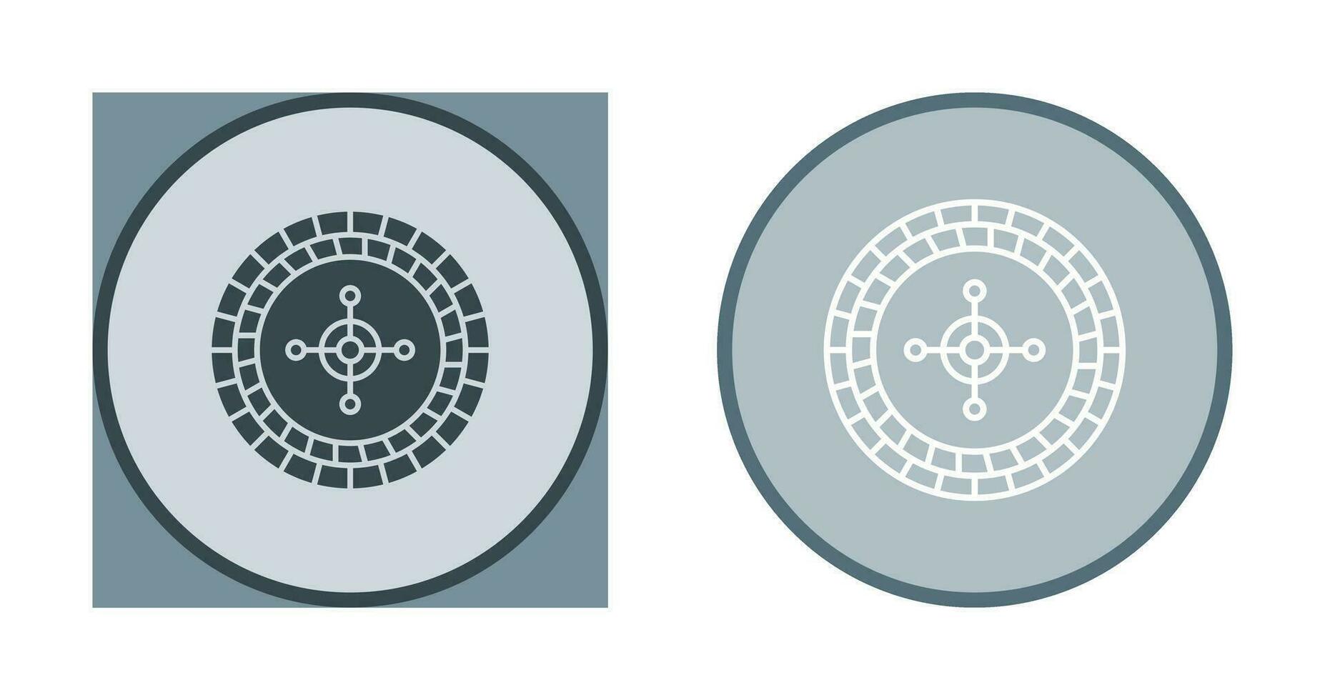 Roulette-Vektor-Symbol vektor