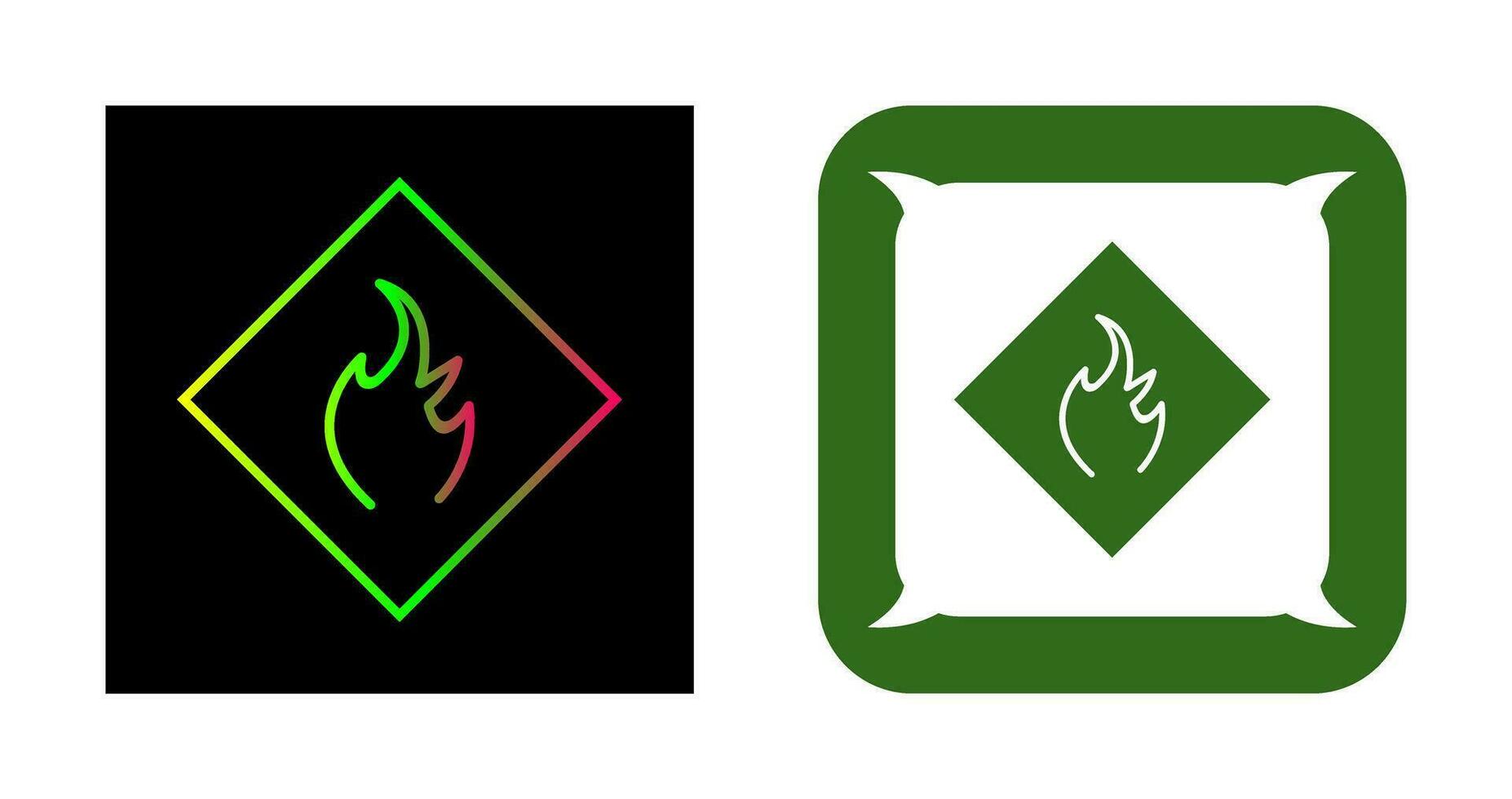 Gefahr des Flammenvektorsymbols vektor