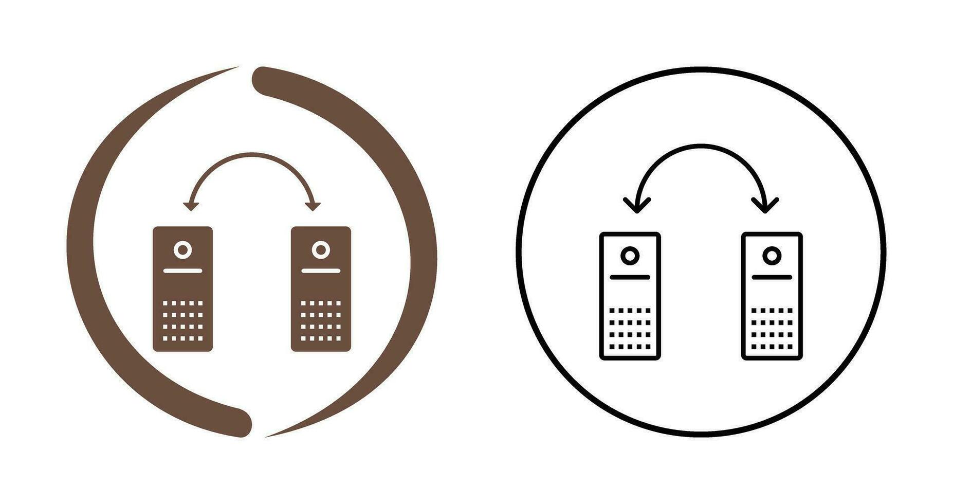 Einzigartiges Vektorsymbol für verbundene Systeme vektor