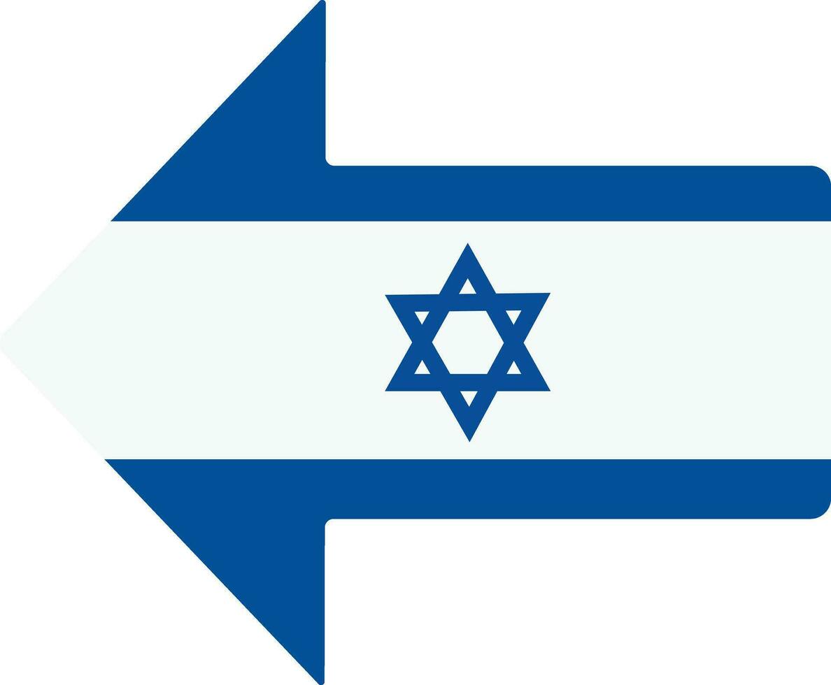 Israel Pfeil Flagge Symbol im Wohnung. isoliert auf transparent Hintergrund. verwenden zum Banner, T-Shirt, Sozial Medien Post wie Stand mit Palästina Freiheit Flagge Zeichen Symbol Vektor zum Apps und Webseite