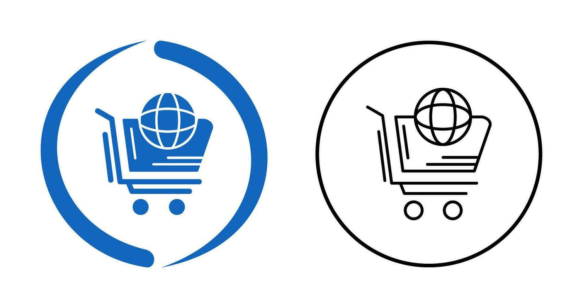 World-Shopping-Vektor-Symbol vektor