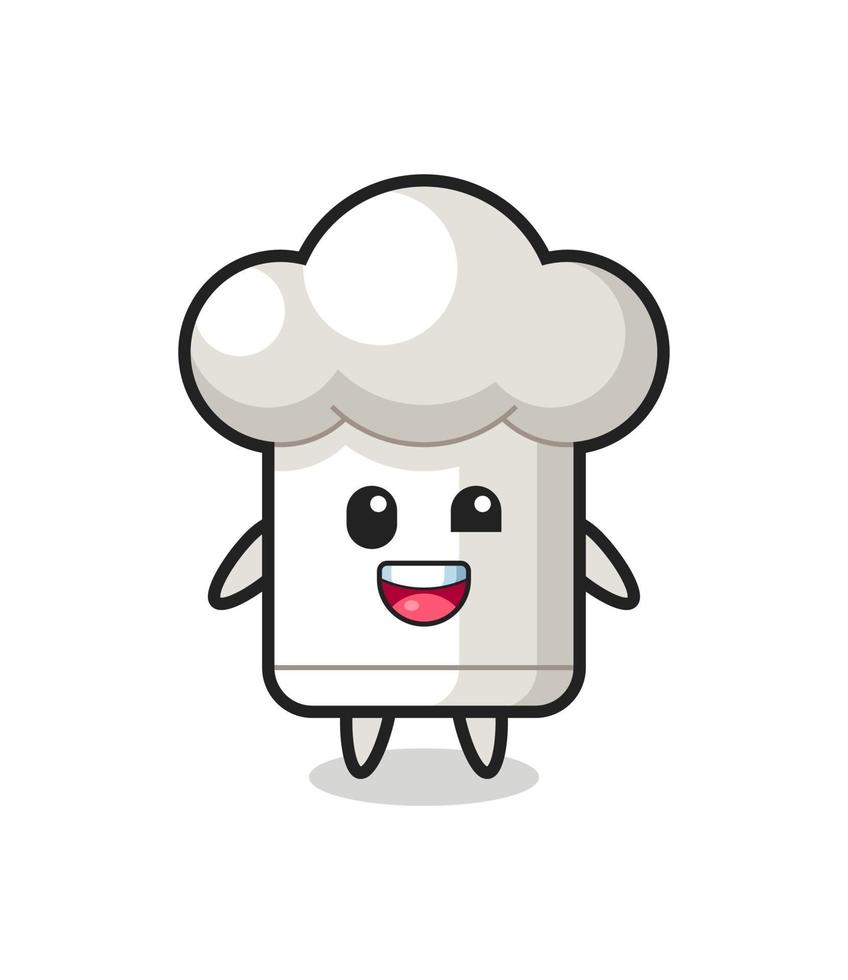 Illustration eines Kochmützen-Charakters mit unbeholfenen Posen vektor