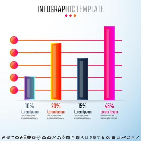 Infografiken-Designvorlage vektor