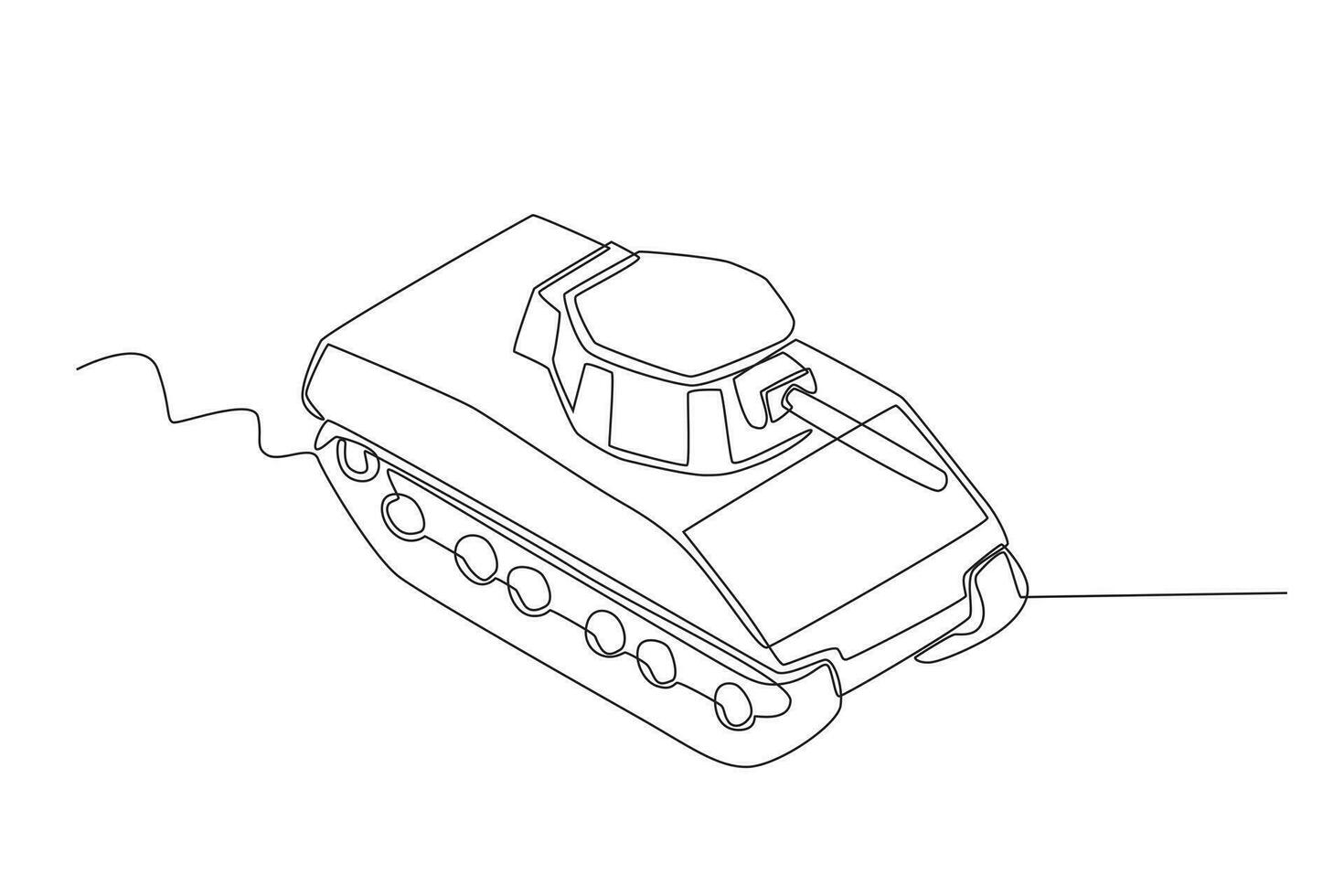ein Krieg Fahrzeug Panzer vektor