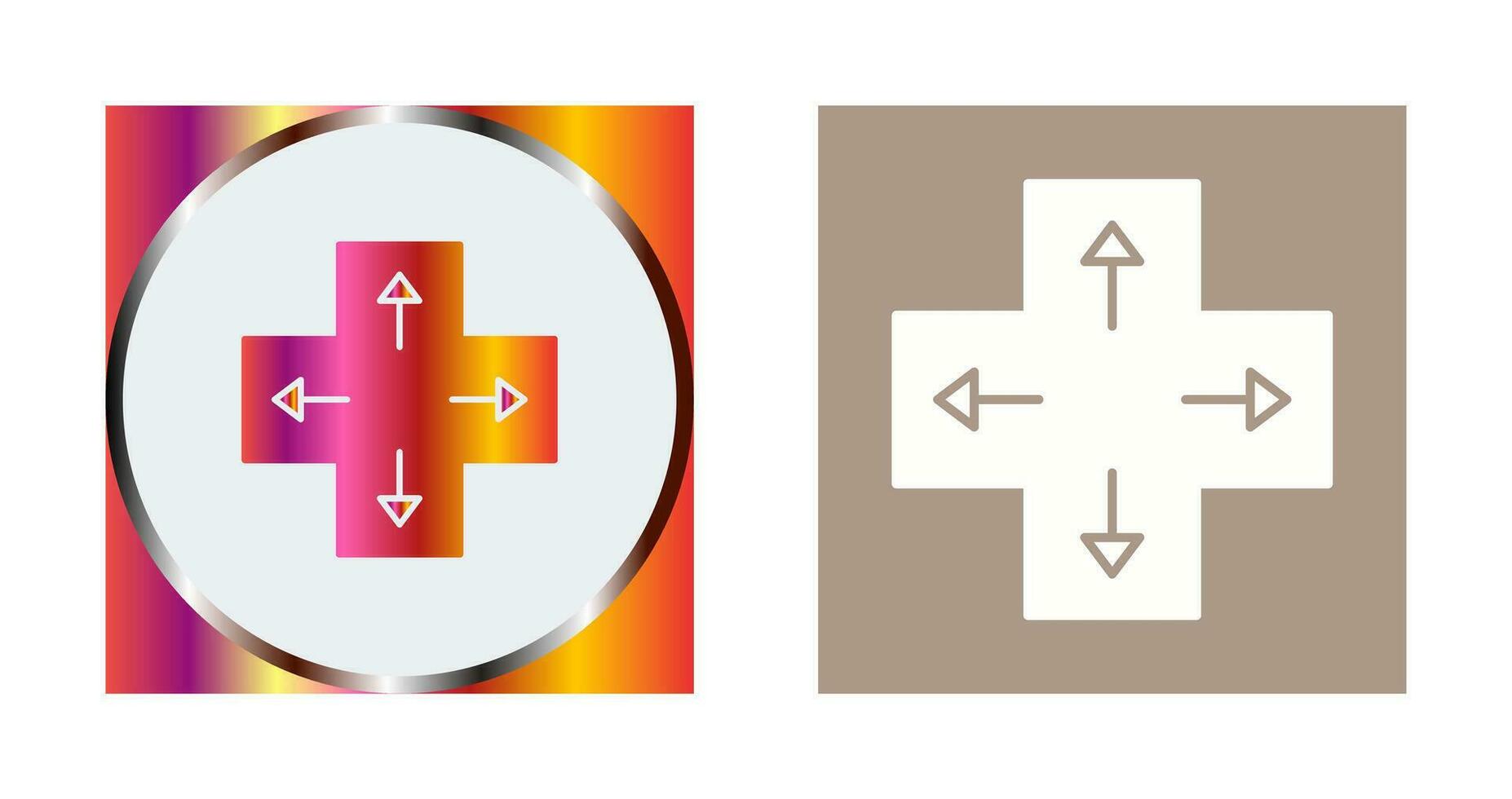 eindeutiges Richtungstasten-Vektorsymbol vektor