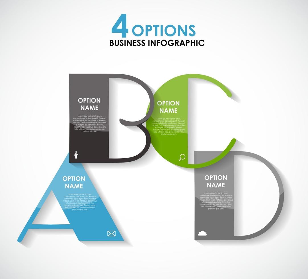 Infografik-Vorlagen für Business-Vektor-Illustration. vektor