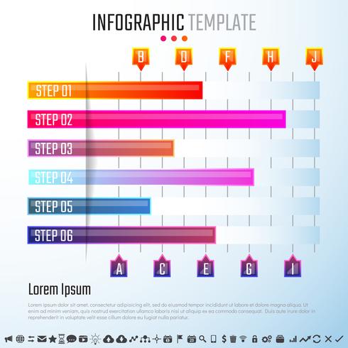 Infografiken-Designvorlage vektor