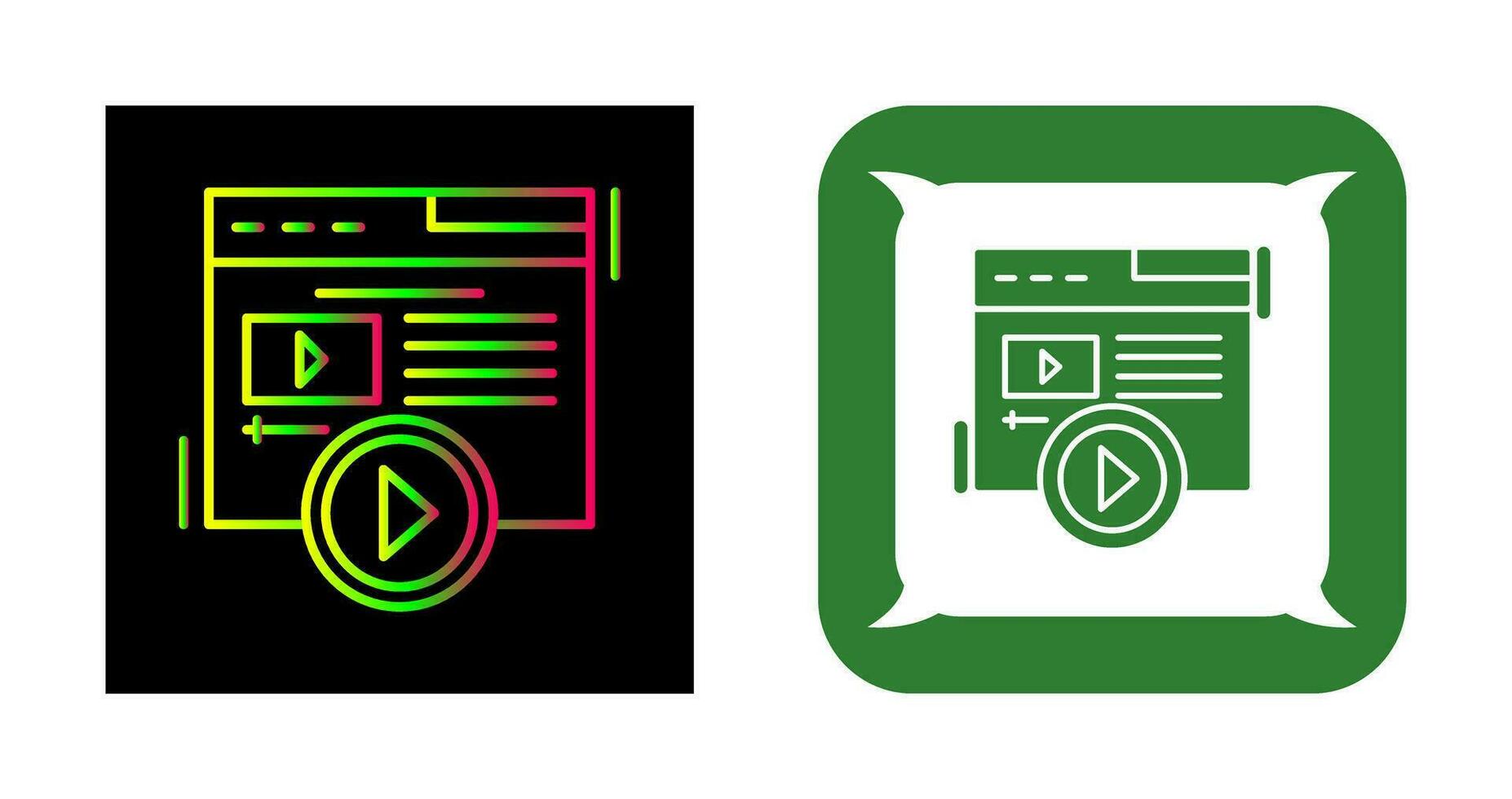 video innehåll vektor ikon